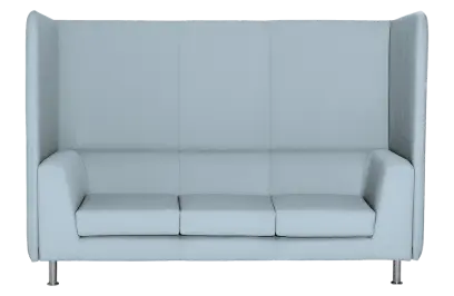 ND 103 AKU trojkřeslo čalouněné, koženka SK 12 sv.šedá